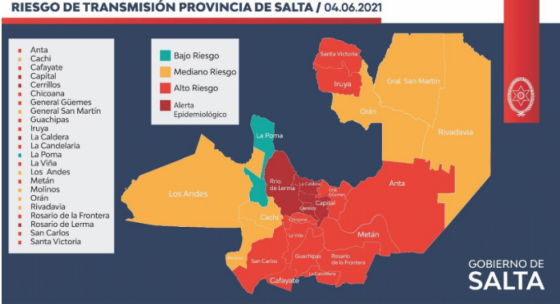 MAPA SALTA COVID