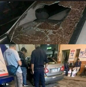 auto baleado salta