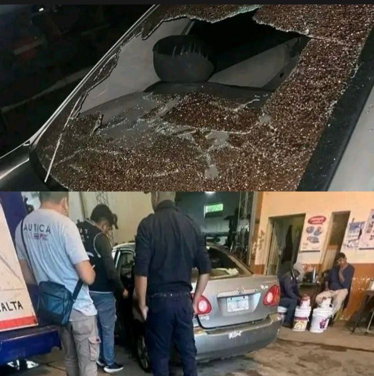 auto baleado salta