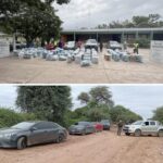 Caravana de vehículos trasladaban hojas de coca, paquetes de cigarrillos extranjeros y antenas satelitales