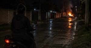 CAMIONETA INCENDIADA
